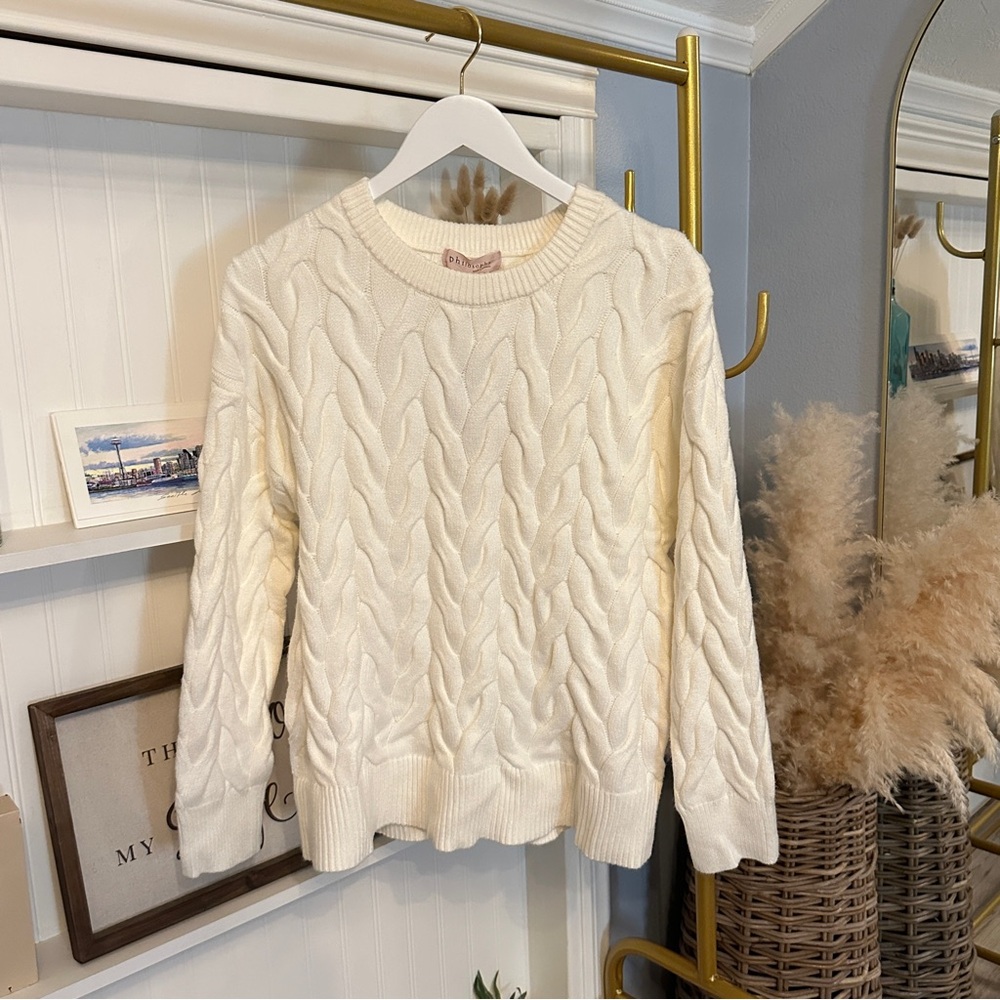 NWT Philosophy cream colored sweater